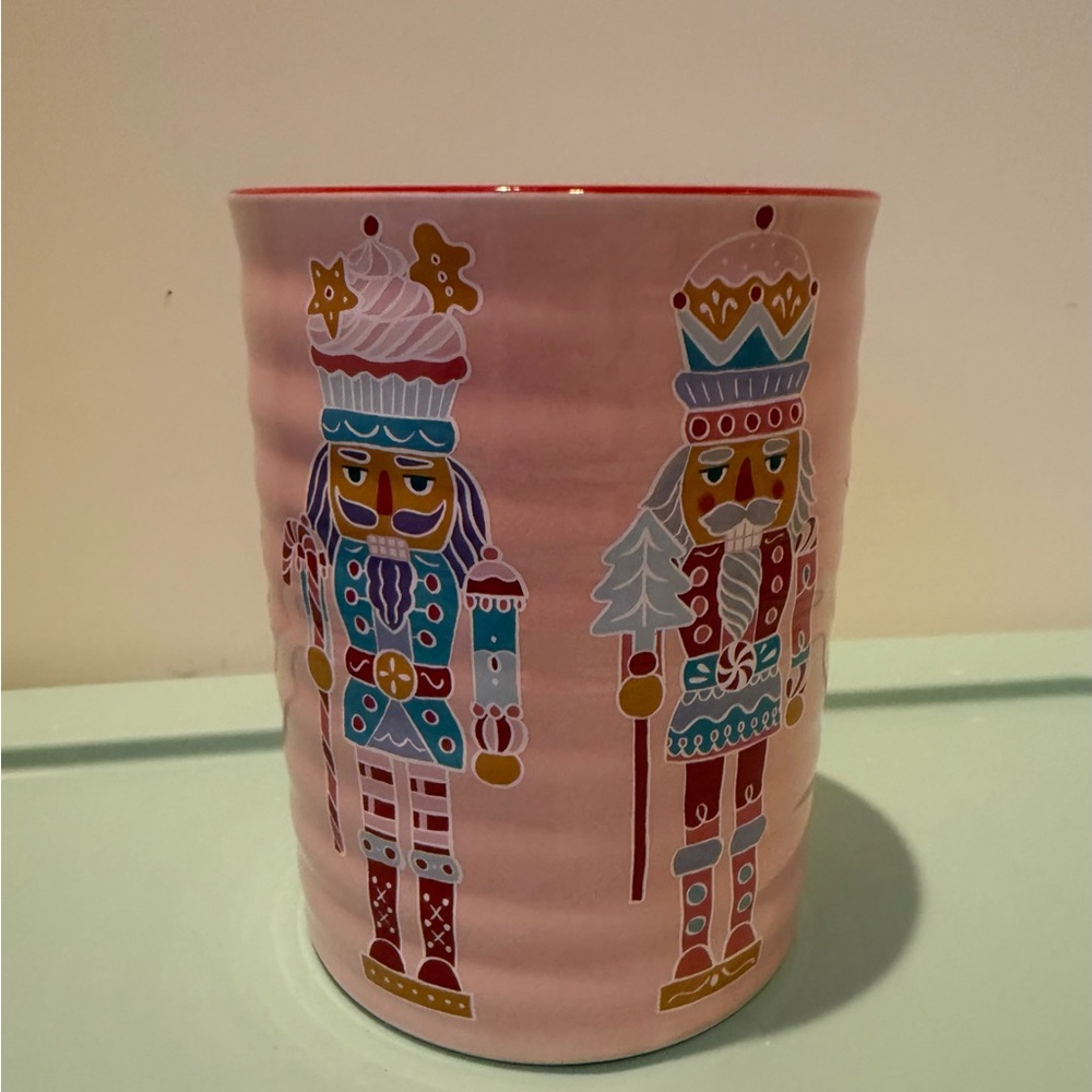 Super Cute Pink Nutcracker Themed Utensil Crock- NWT - Picture 3 of 4